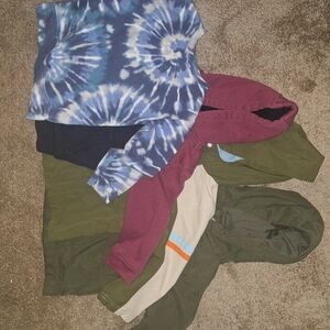 Multiples Kids Tie-Dye and Solid Hoodies